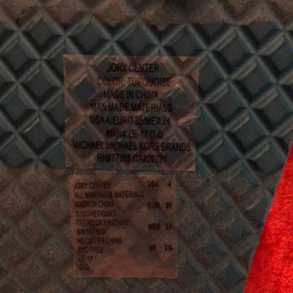 NWOT Michael Kors Turquoise Flip-flops - Picture 4 of 4
